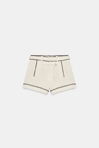 ZW COLLECTION TOPSTITCHED SHORTS