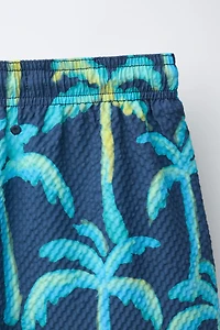 6-14 YEARS/ PALM TREE SWIM SHORTS
