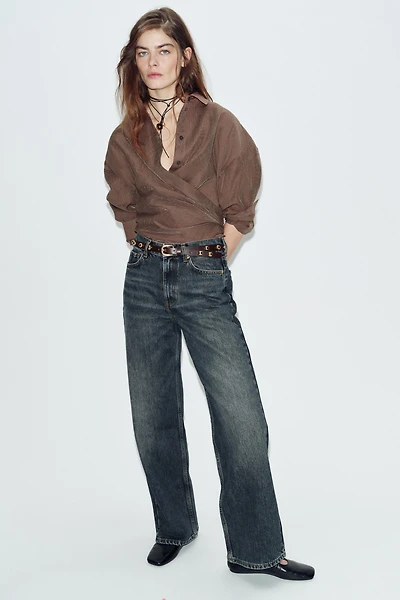 JEAN Z1975 DROIT EFFILÉ TAILLE HAUTE AVEC CEINTURE