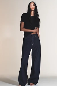 TRF EXTRA WIDE LEG HIGH-WAIST JEANS