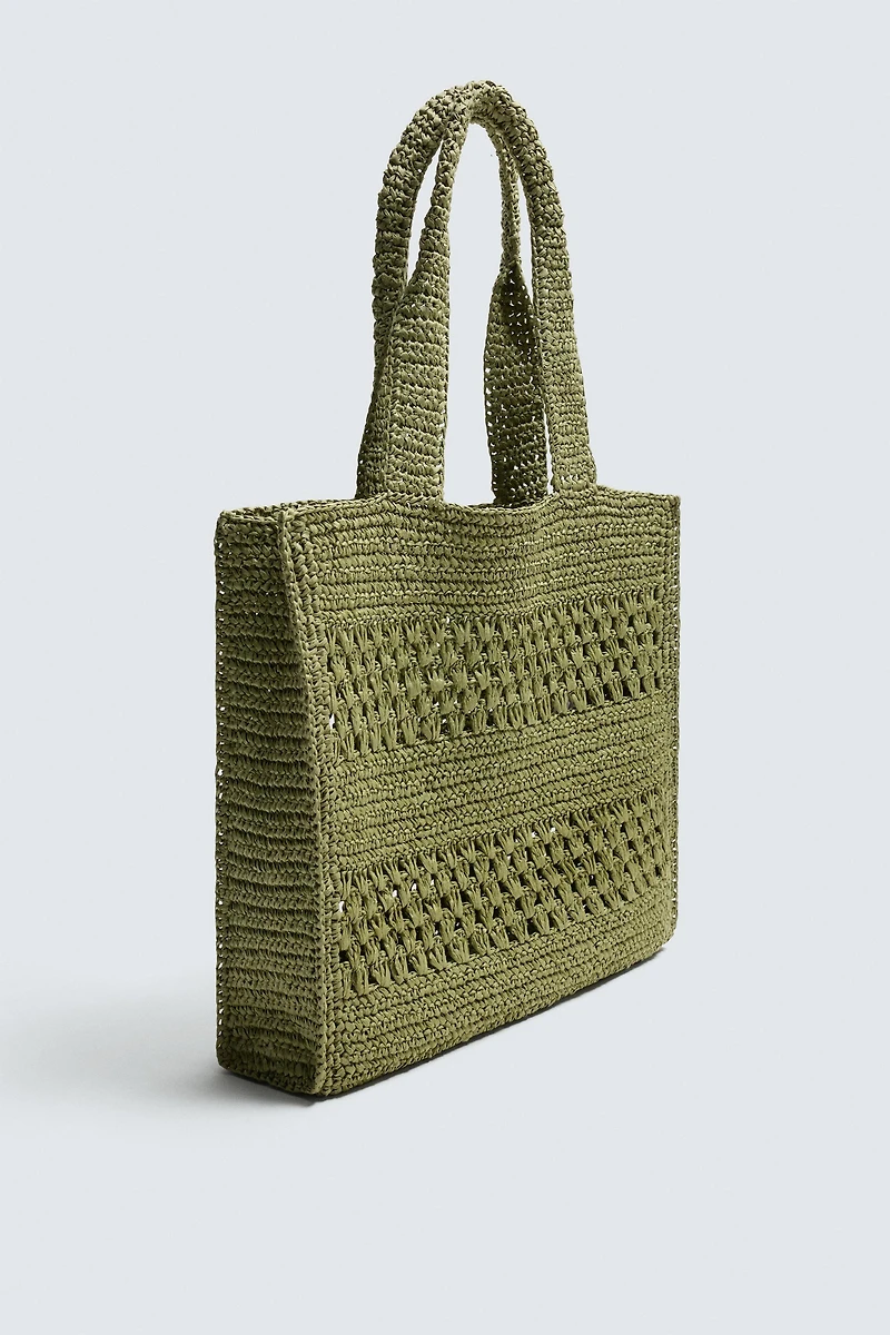 WOVEN SHOPPER BAG