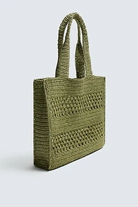 WOVEN SHOPPER BAG