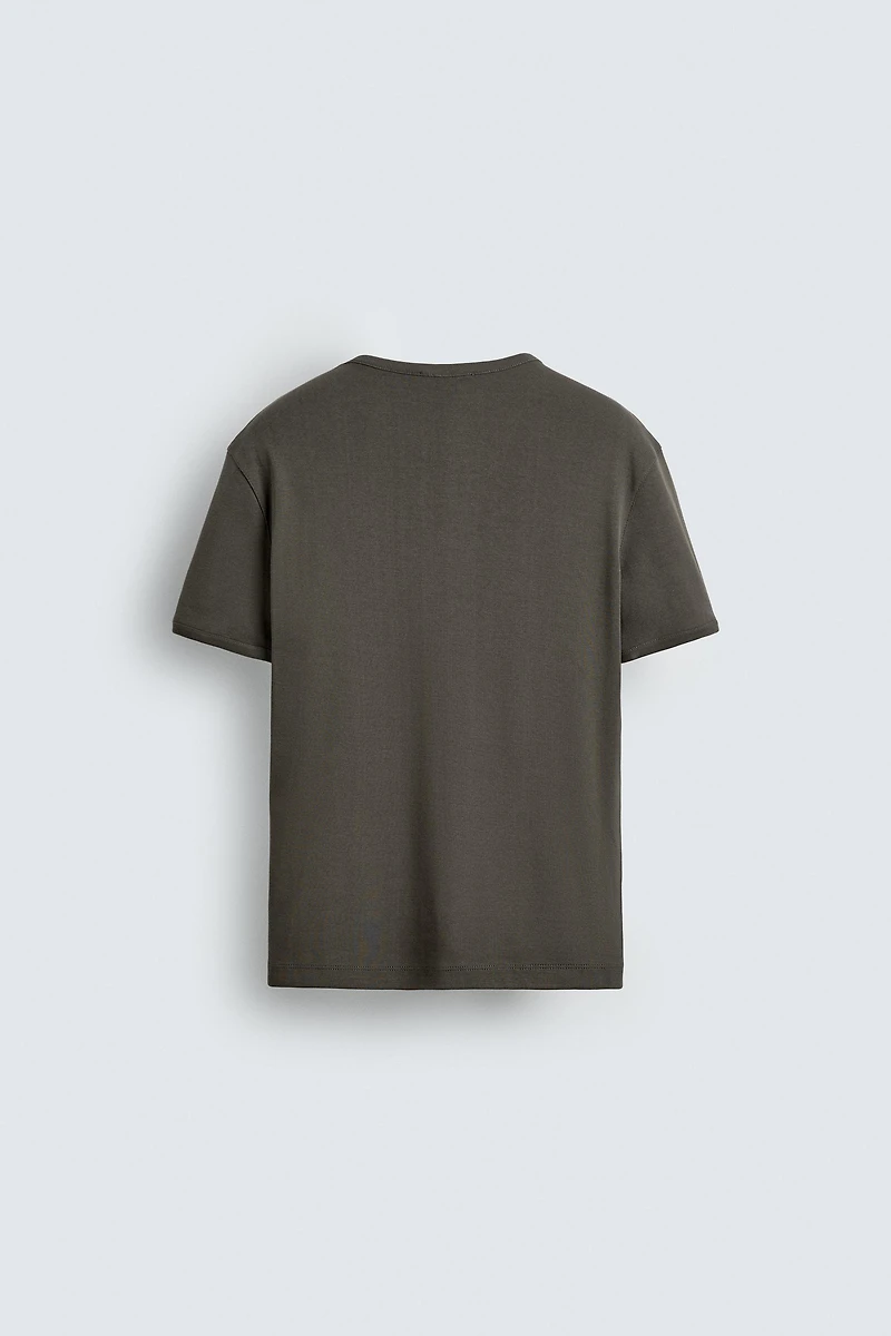 BASIC RIBBED T-SHIRT