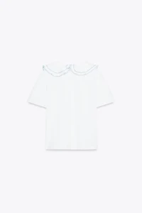 PETER PAN COLLAR T-SHIRT