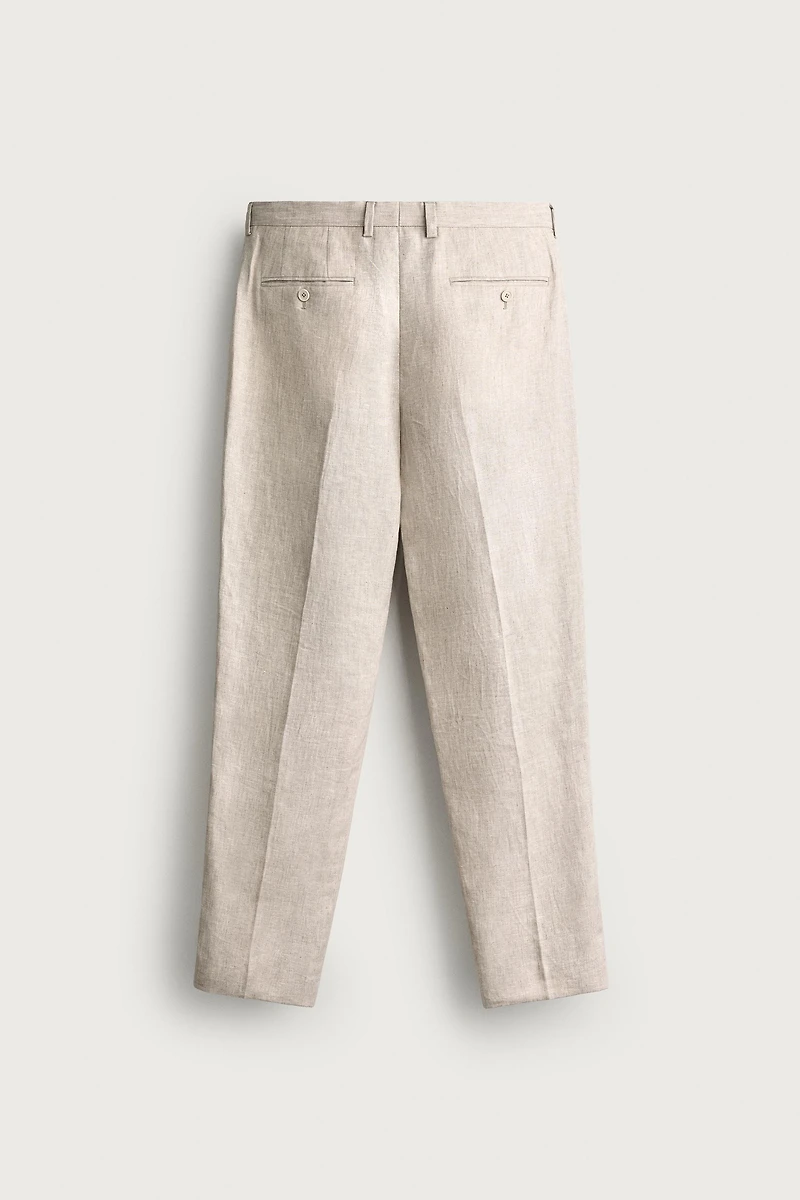 100% LINEN SUIT PANTS
