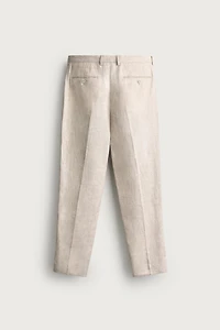 100% LINEN SUIT PANTS