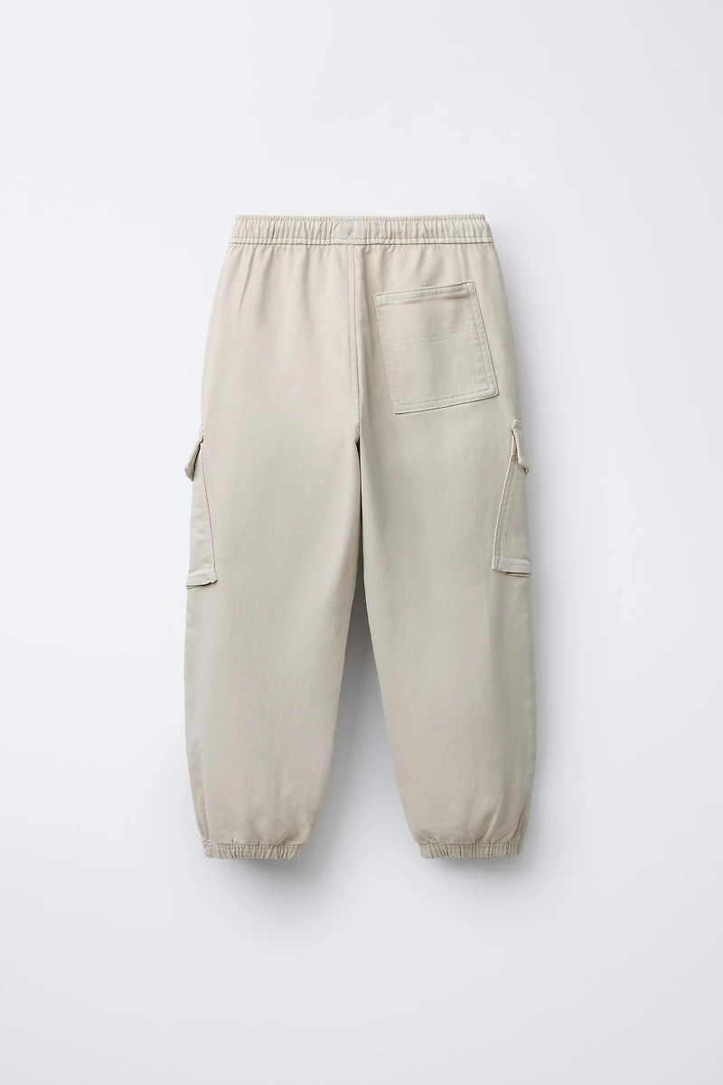 PANTALON DE JOGGING CARGO À ÉTIQUETTE