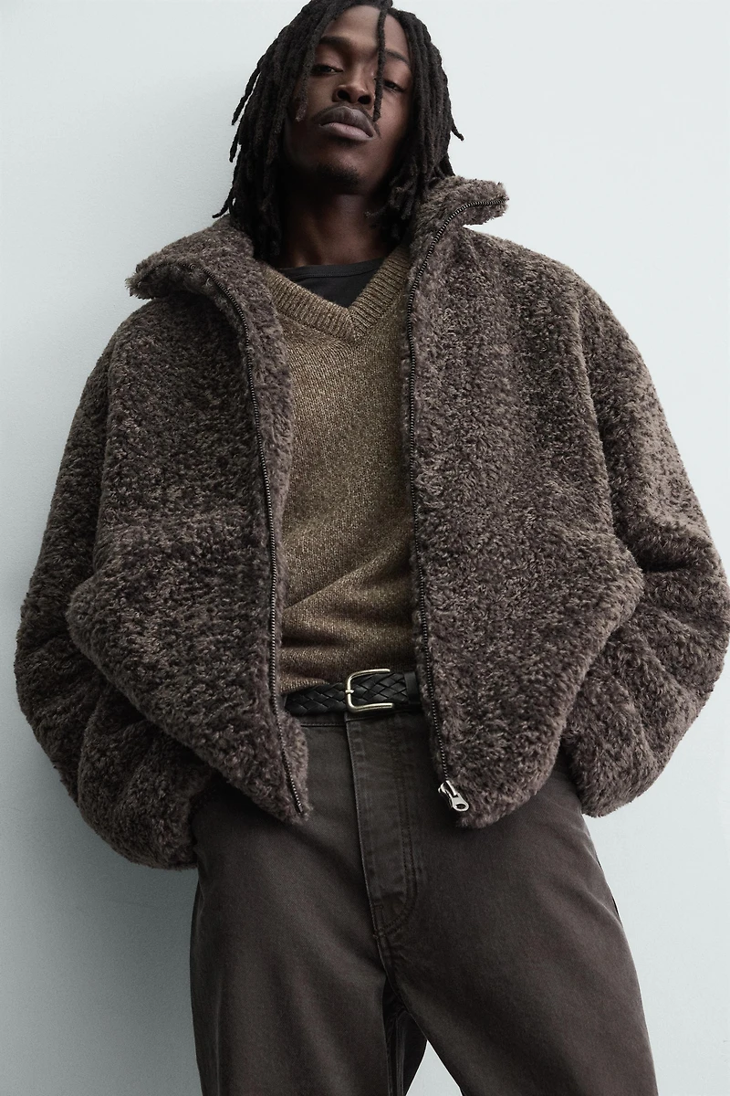 BLOUSON EFFET MOUTON