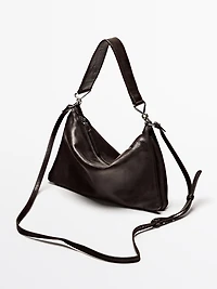 Petit sac compartimenté en cuir nappa