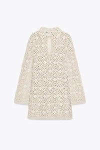 ZW COLLECTION CROCHET MINI DRESS
