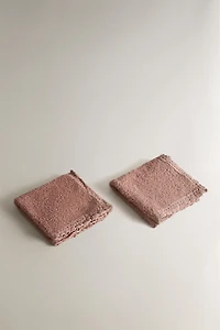 CROCHET-EDGE GUEST TOWELS (PACK OF 2)