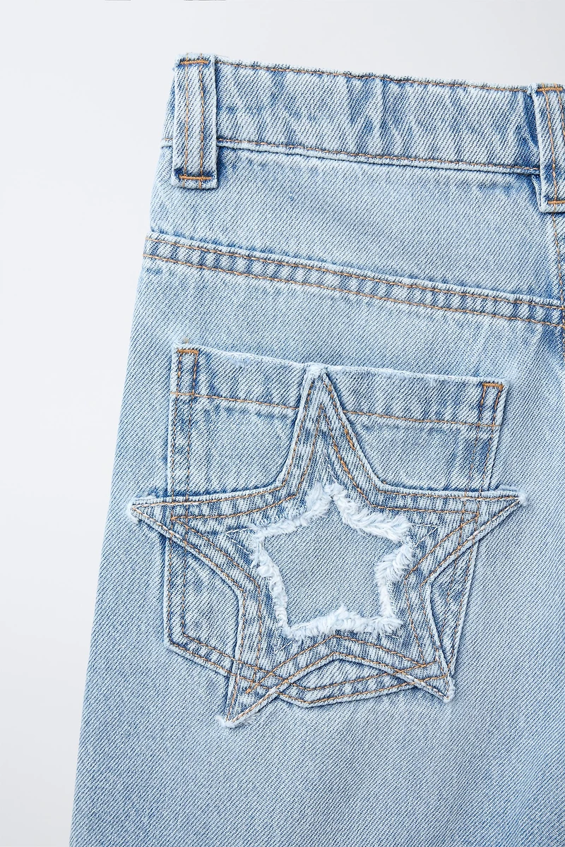 BERMUDA EN DENIM RELAXED BAGGY PIÈCE ÉTOILE