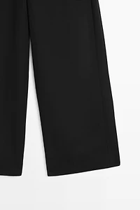 Straight-leg flowing pants