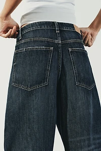 TRF MID-RISE BAGGY BALLOON JEANS