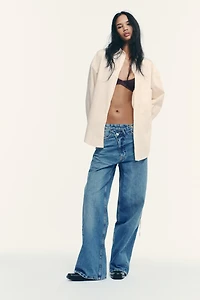 OVERSIZED SHIRT WITH TIE