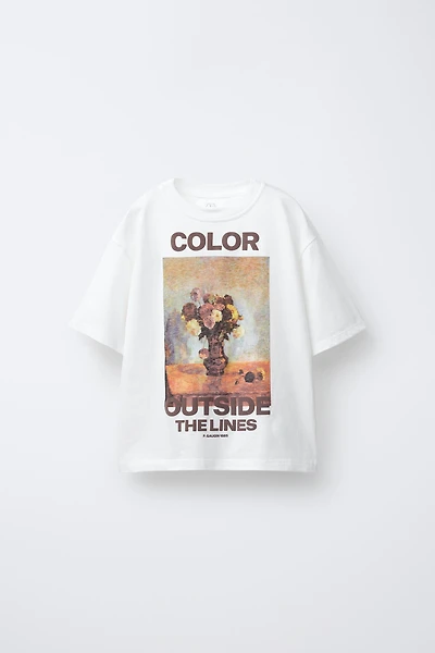 T-SHIRT À IMPRIMÉ EN RELIEF