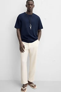 TEXTURED CHINO PANTS