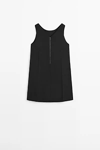 Wool blend mini dress