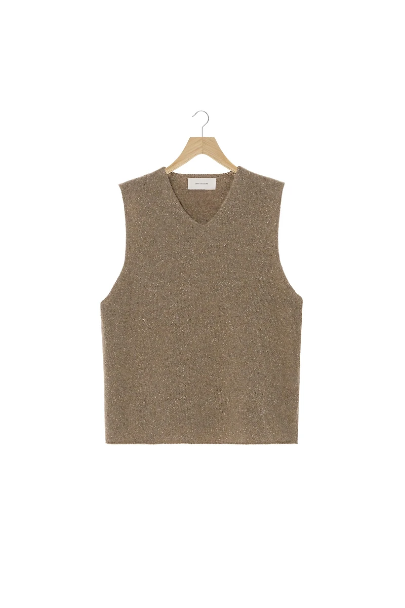 ORIGINS FLECKED KNIT VEST