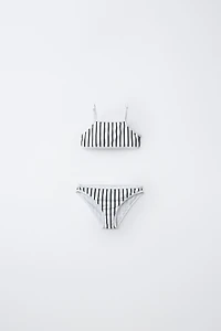 6-14 YRS | TEXTURED STRIPED BIKINI