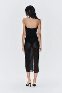 TULLE BODYSUIT DRESS