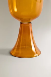 GRAND VERRE À PIED BOROSILICATE COULEUR X COLLAGERIE