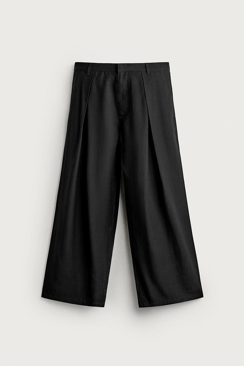 PLEATED FLUID TROUSERS