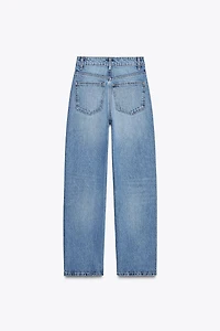 HIGH-WAISTED TRF MOM FIT JEANS