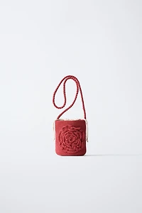 FLOWER CROCHET CROSSBODY BAG