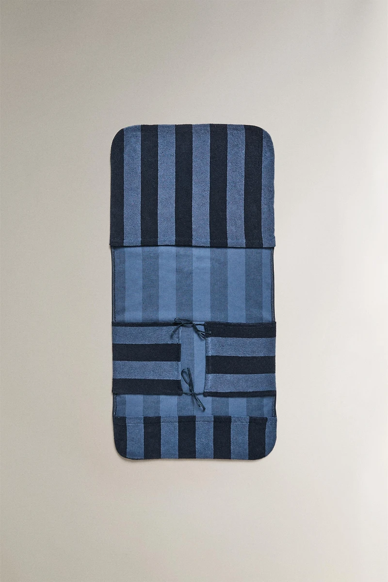 STRIPED BEACH TOWEL SEAT COVER