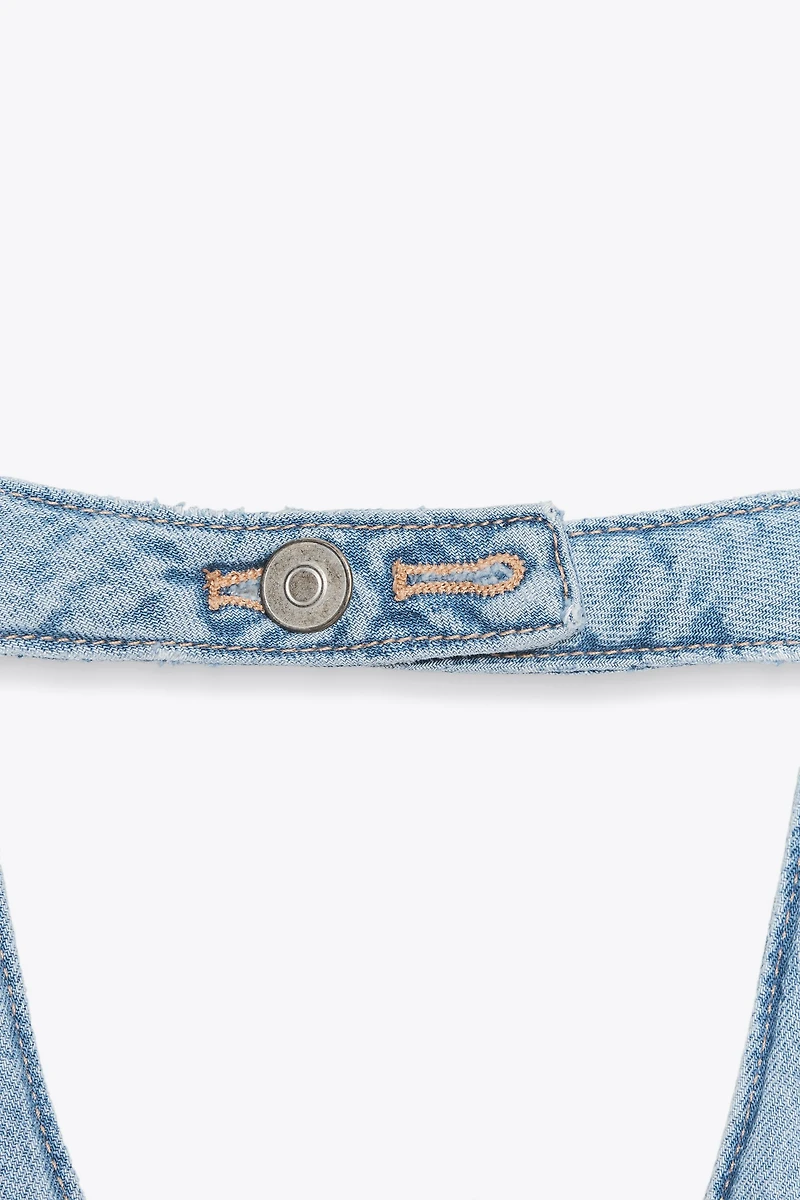 TRF DENIM VEST TOP