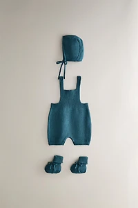 KNIT BABY DUNGAREES