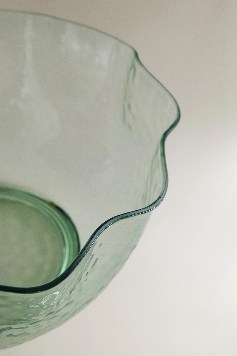 HAMMERED ACRYLIC SALAD BOWL