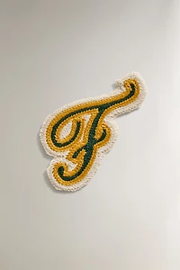COTTON LETTER F PATCH