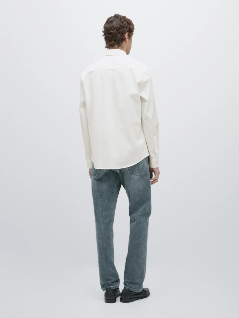 Regular fit 100% cotton shirt