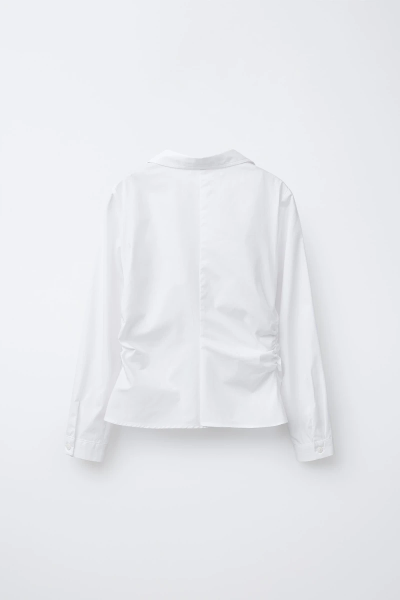 SIDE RUCHED SHIRT