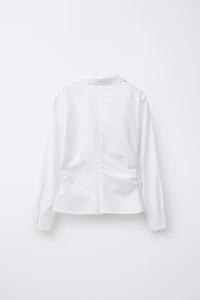 SIDE RUCHED SHIRT