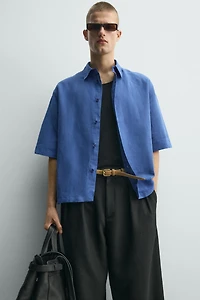 BOX-FIT TEXTURED SHIRT