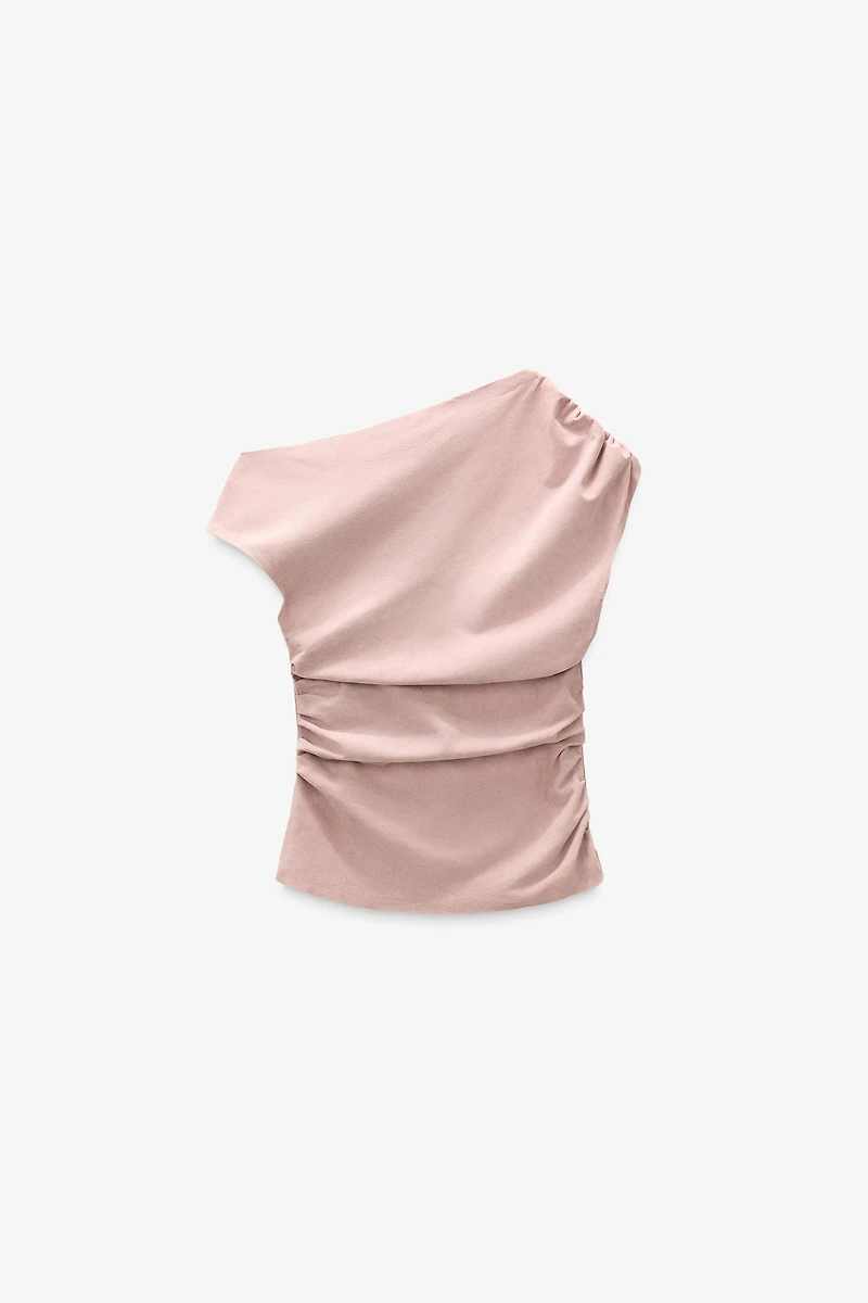 LIMITED EDITION DRAPED SUEDE TOP