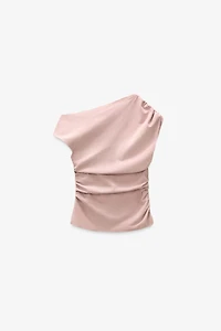 LIMITED EDITION DRAPED SUEDE TOP