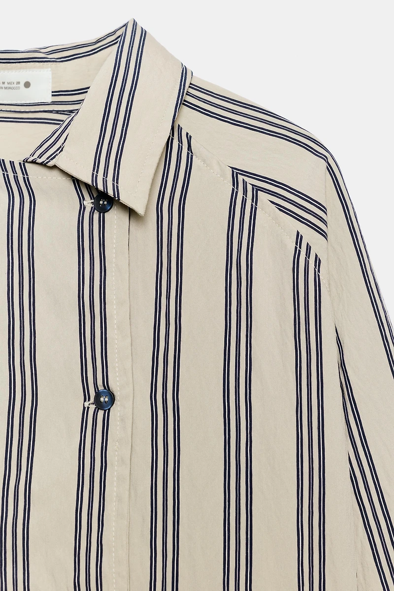 ZW COLLECTION OVERSIZED STRIPED SHIRT