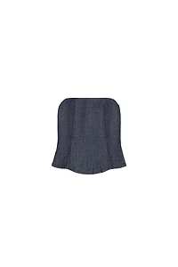 TRF DENIM BANDEAU TOP