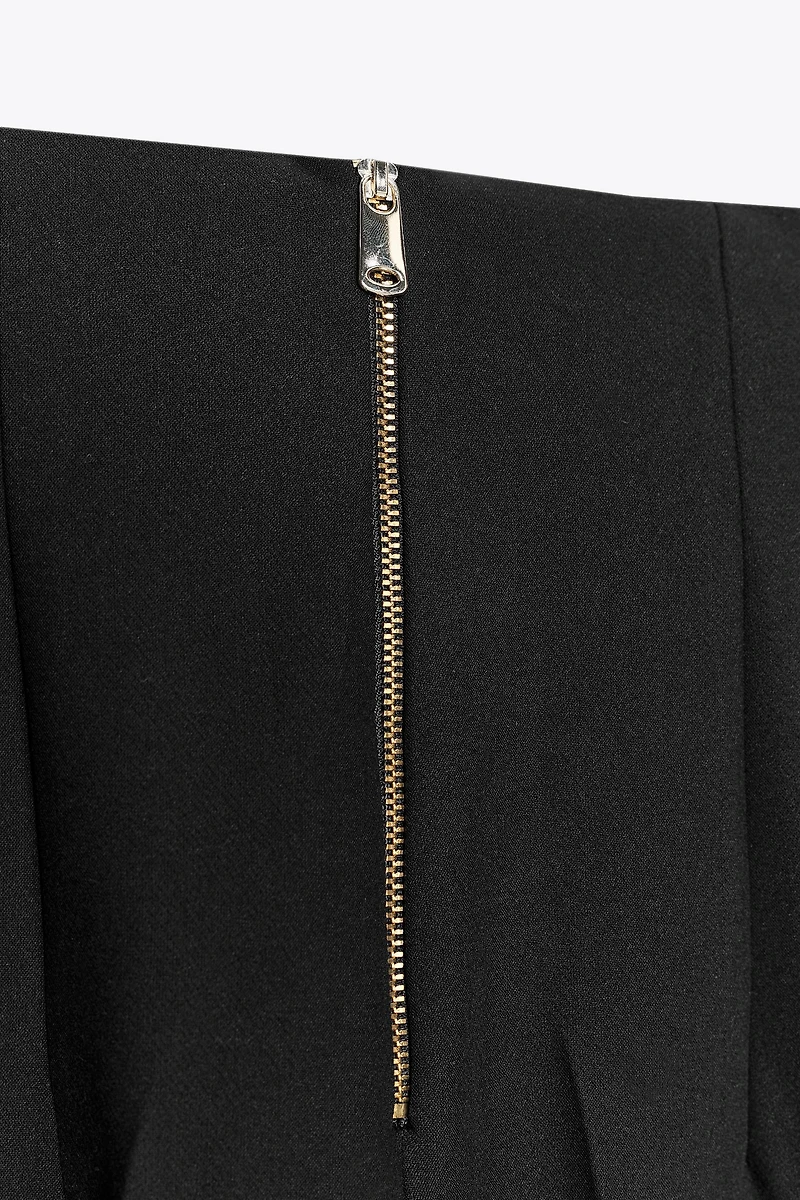 HIGH-WAISTED ZIPPER PANTS ZW COLLECTION