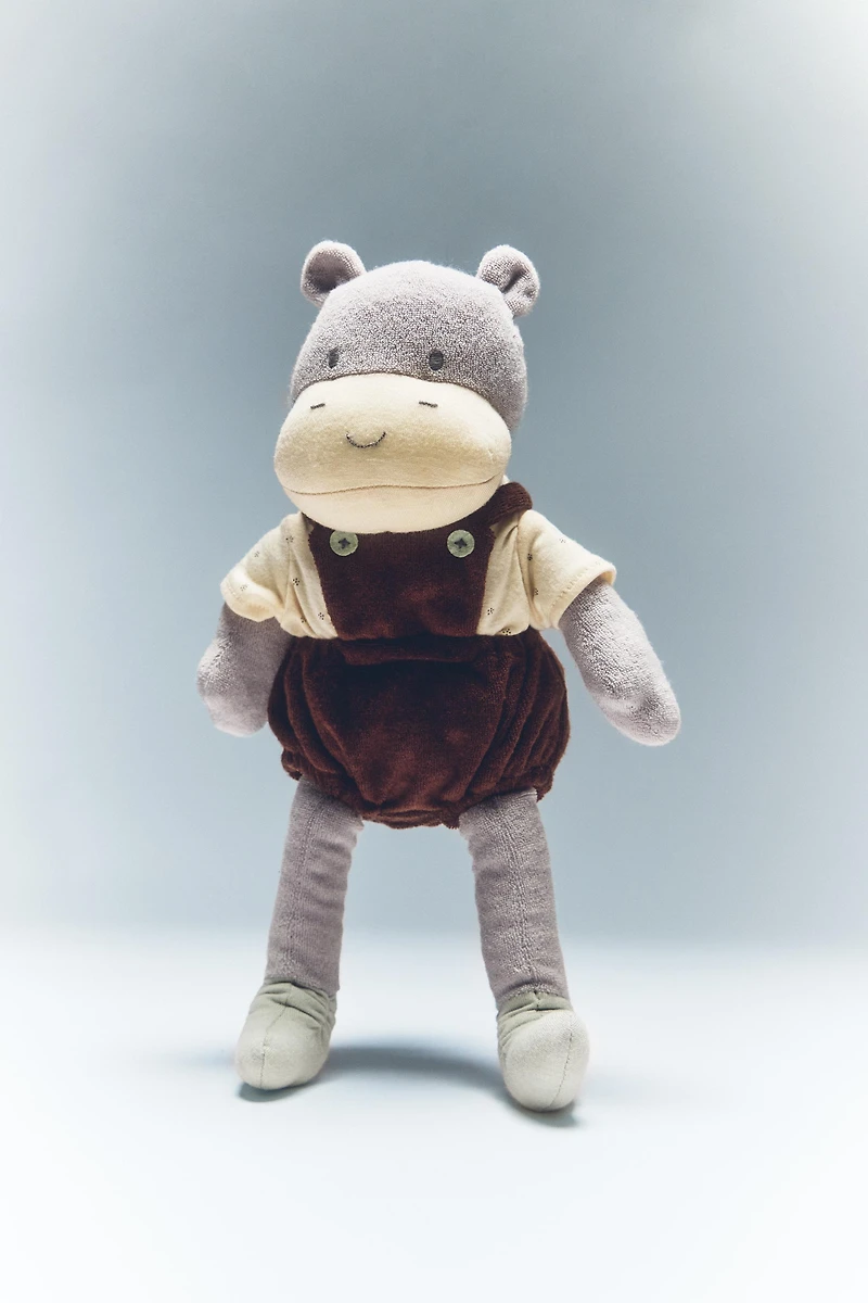 PELUCHE ENFANT HIPPOPOTAME MUSICAL