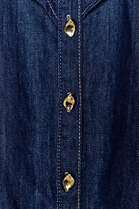 Z1975 DENIM RUFFLED SHIRT
