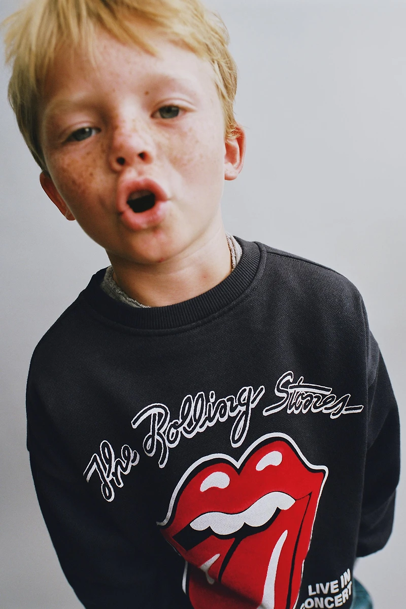 SWEAT FLOQUÉ ROLLING STONES ©