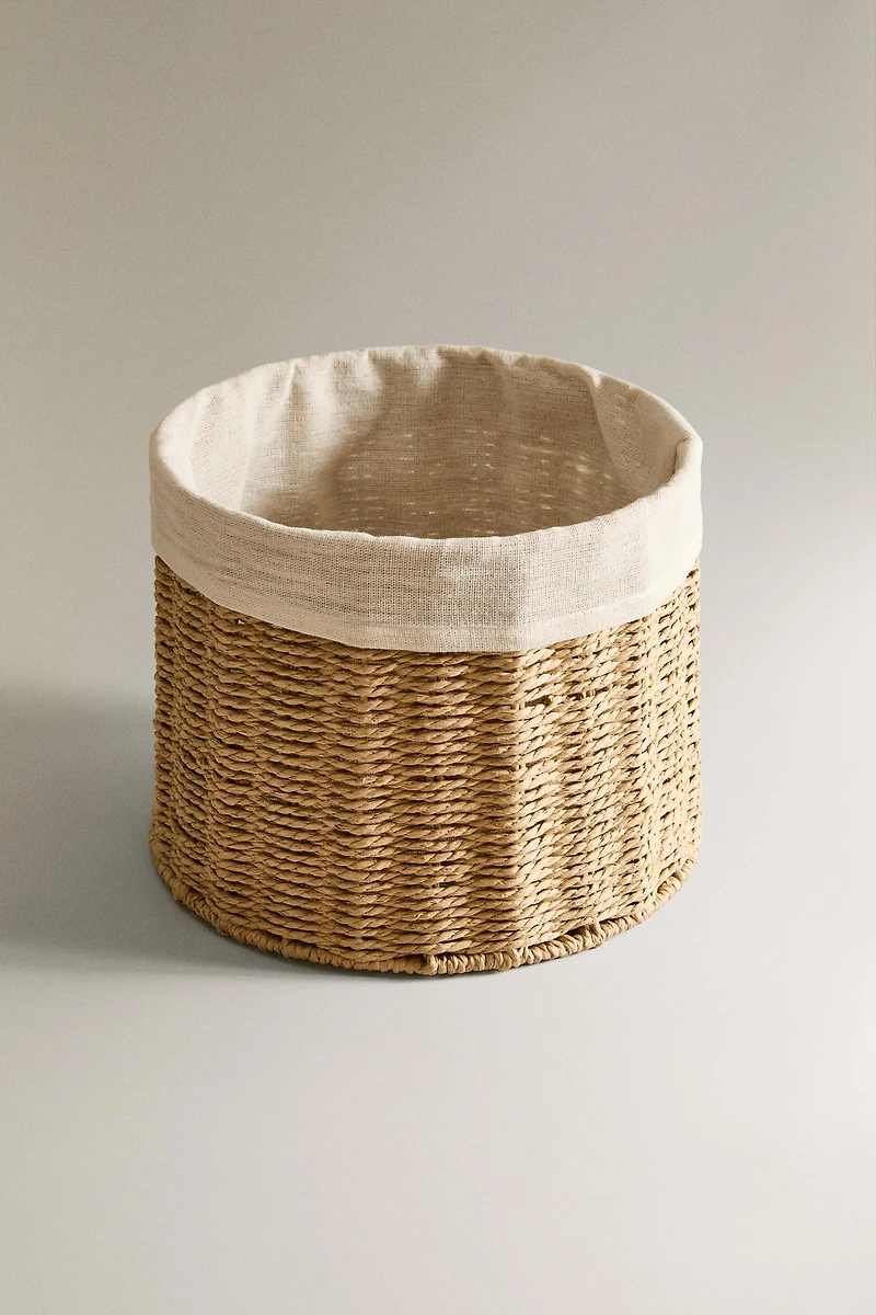 CORBEILLE RONDE DOUBLURE COTON