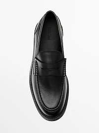 Soft leather loafers