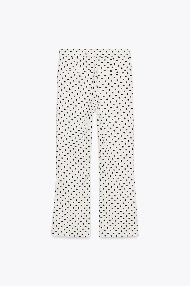 POLKA DOT MINI FLARE PANTS