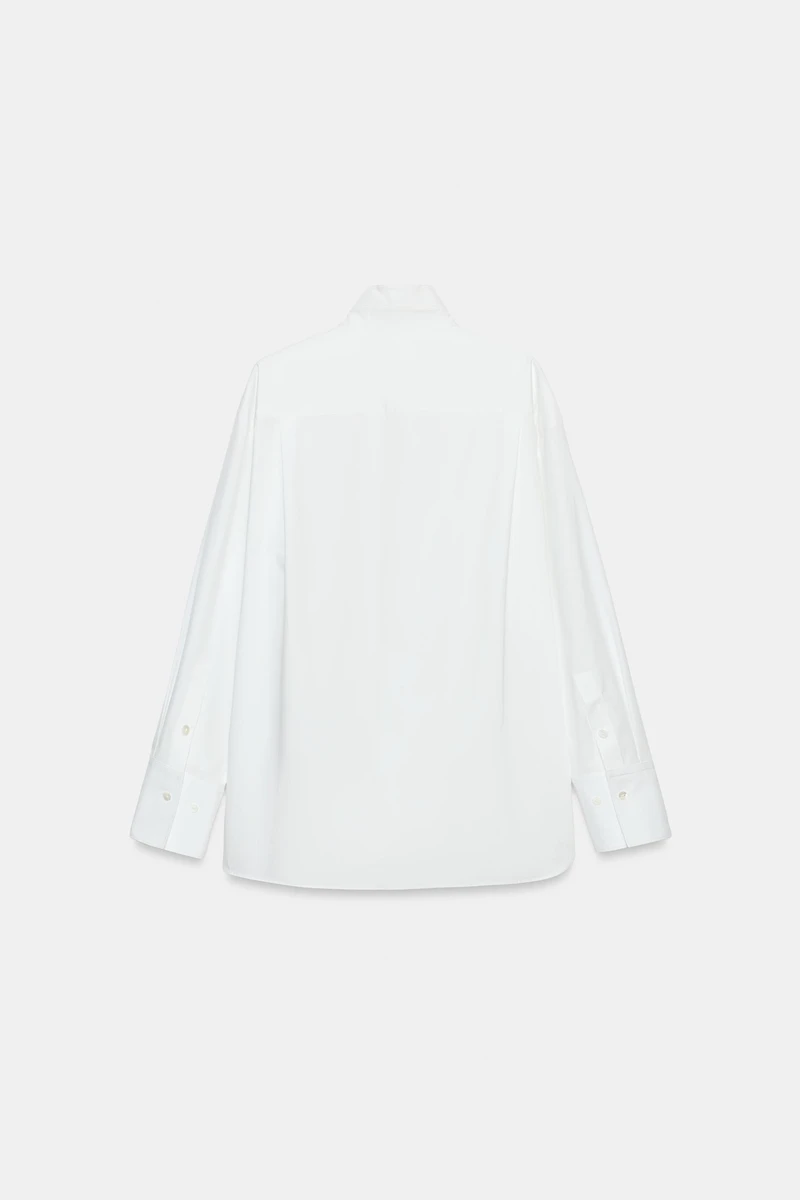 ZW COLLECTION POPLIN SHIRT WITH BUTTONS